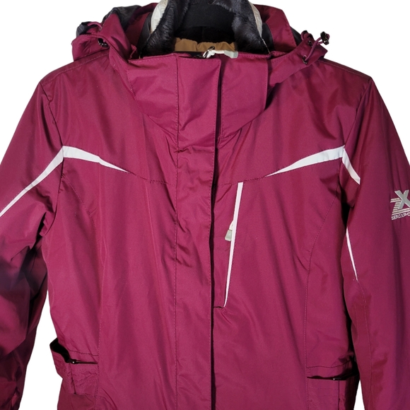 ZeroXposur maroon Berry 3 in 1 performance jacket Size Small NWT - Picture 2 of 12